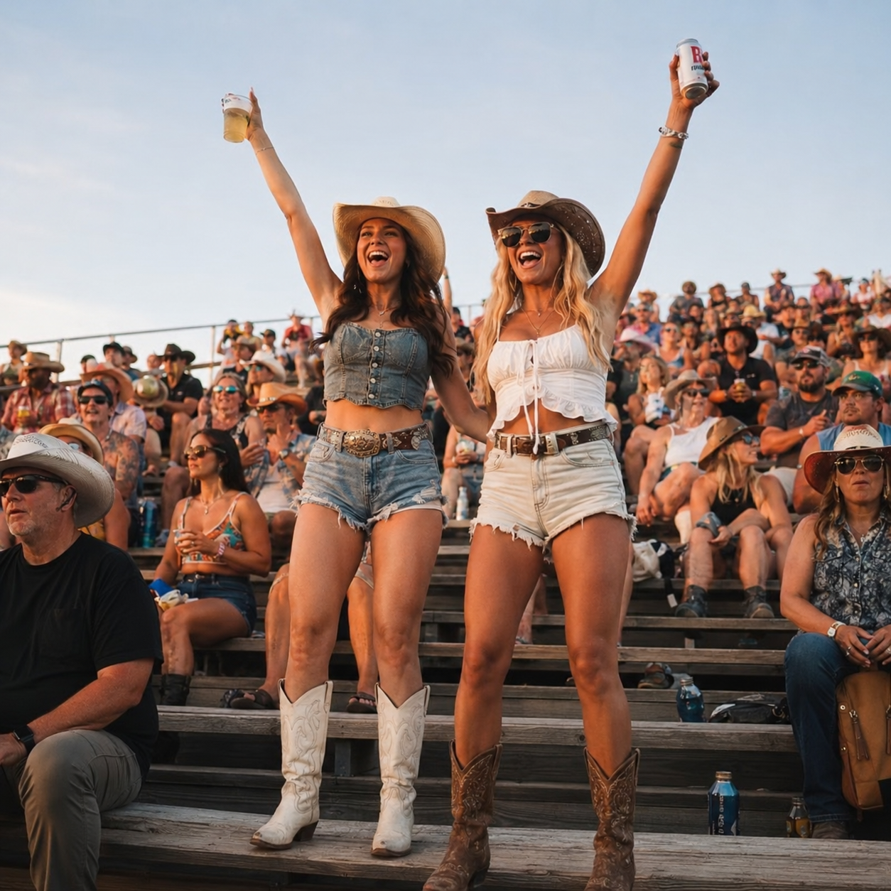 Festival goers celebrating at Country Summer