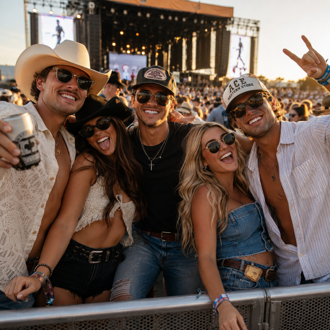 Friends at Country Summer festival